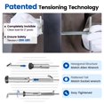 thumbnail image 4 of [Patent] Muzata 10 Pairs 1/8"" Black Swageless Invisible Cable Railing Kit Hardware Swageless Fittings Tensioner and Terminal Hidden for 2""x2"" Metal Post T316 Stainless Steel Cable Railing System CB, 4 of 5