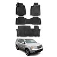 thumbnail image 1 of Floor Mats Liner For Honda Pilot 2009-2015 All Weather Molded 3D Black 4 Pcs., 1 of 13