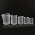 thumbnail image 2 of Kitchen 5 Pcs/set Plastic Measuring Cups Lab Beakers Water Flour Powder Measuring Cups with Scales, 2 of 6