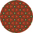 thumbnail image 1 of Ahgly Company Tapis Rond Lavable en Machine Intérieur Transitionnel Rouge Canneberge, 7 Pieds Rond, 1 of 7