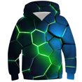 thumbnail image 1 of RXIRUCGD Chemise pour Enfants à Manches Longues T-shirt Imprimé Col Rond Cool Garçon Sweat à Capuche (Vert, Taille : 5 Ans), 1 of 3