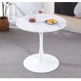 thumbnail image 2 of Velets Tulip Mid Century Modern Dining Table/Coffee Table with Round Top & Pedestal Base, Functional Table for Dining & Living Room - Perfect for Breakfast Nooks & Kitchens (White-Marble Top, 32"), 2 of 5