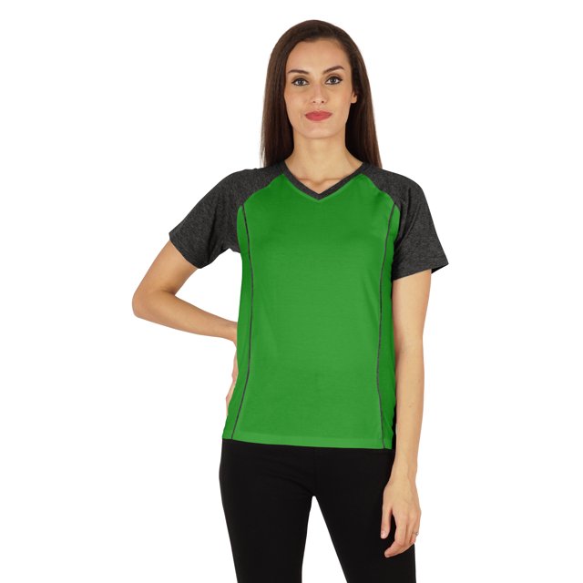 Inkmeso Solid Short Sleeve T-Shirt For Womens Sporty Casual Solid Basic Workout Shirts