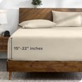 thumbnail image 1 of Bare Home Drap-Housse - Poche Extra Profonde de 22 Pouces - Premium 1800 Collection - Très Grand, Sable, 1 of 7