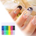 thumbnail image 1 of pitrice 19200pcs 12-Color FlatBack Crystal Rhinestones Nail Rhinestones bulk for nails crafts Nails kit 5mm Art Decoration DIY Craft, 1 of 9
