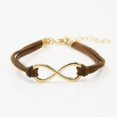 thumbnail image 1 of kurtrusly Women Trendy Infinity Symbol Leather Wristband Multilayer Bracelet Wrap, 1 of 2