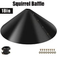 thumbnail image 1 of JUNWELL Wrap Around Squirrel Baffle 18-Inch Unique Wrap-Around Squirrel Baffle pole style, 1 of 8