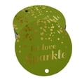 thumbnail image 1 of Inkdotpot Pack Of 100 Real Gold Foil Paper Tags Let Love Sparkle Wedding Favor Hang Tags, 1 of 1