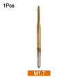 thumbnail image 2 of 1Pc High Speed Steel Straight Thread Tap Machine Right Hand Tap Drill M1 M1.2 M1.4 M1.6 M1.7 M1.8 Screw Machine Tap Hand Tools M1.7, 2 of 9