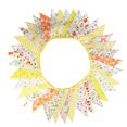 thumbnail image 1 of 33 Ft Vintage Flower Fabric Bunting Banner 36 Triangle Flag For Party Decor, 1 of 9