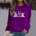 thumbnail image 1 of Hauts pour Femmes Décontractés Été Mode pour Femmes Hauts Décontractés Mignons Imprimés Peluche Col Rond Chandails Sans Capuche pour Femmes Chandails à Capuchon en Liquidation, 1 of 5