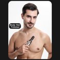 thumbnail image 4 of 6-IN-1 Men's Hair Clipper Set Electric Body Hair Trimmer Beard Shaver Nose Trimmer Haircut Kit Engraving Cutter Guide Combs Fully Washable USB Rechargeable, 4 of 6