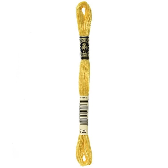 DMC Cotton 6-Strand Embroidery Floss 8 m (8.7 yd) Yellow