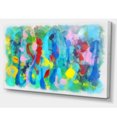 thumbnail image 2 of Motif Floral Multicolore Dessiné à la Main - Grande Oeuvre Murale Abstraite sur Toile, 2 of 3
