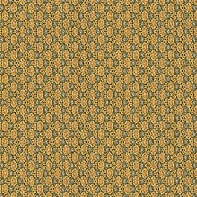 Ahgly Company Tapis d'Intérieur Lavable en Machine Carré Jaune Transitionnel, 5 Pieds Carré