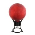 thumbnail image 1 of Gazing Ball 10 in. Red Crackle, 1 of 1