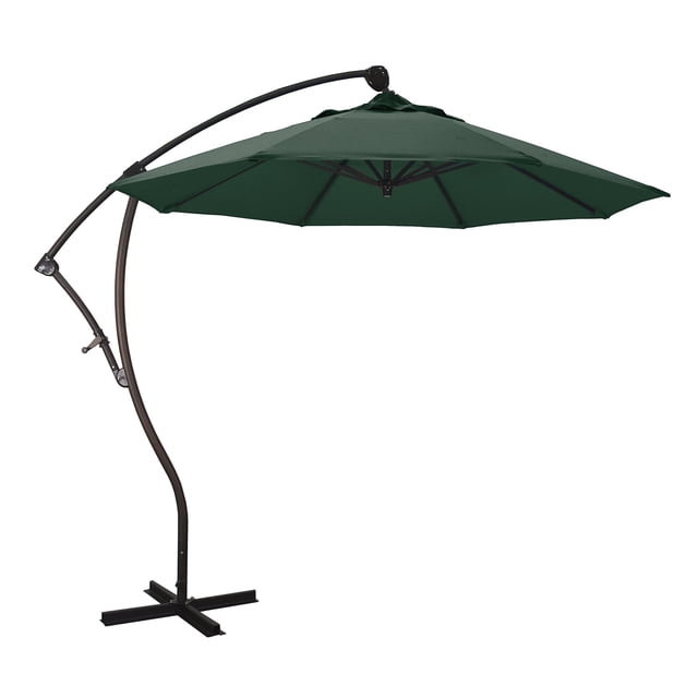 California Umbrella Parasol Déporté de 9 Pieds Vert Forêt