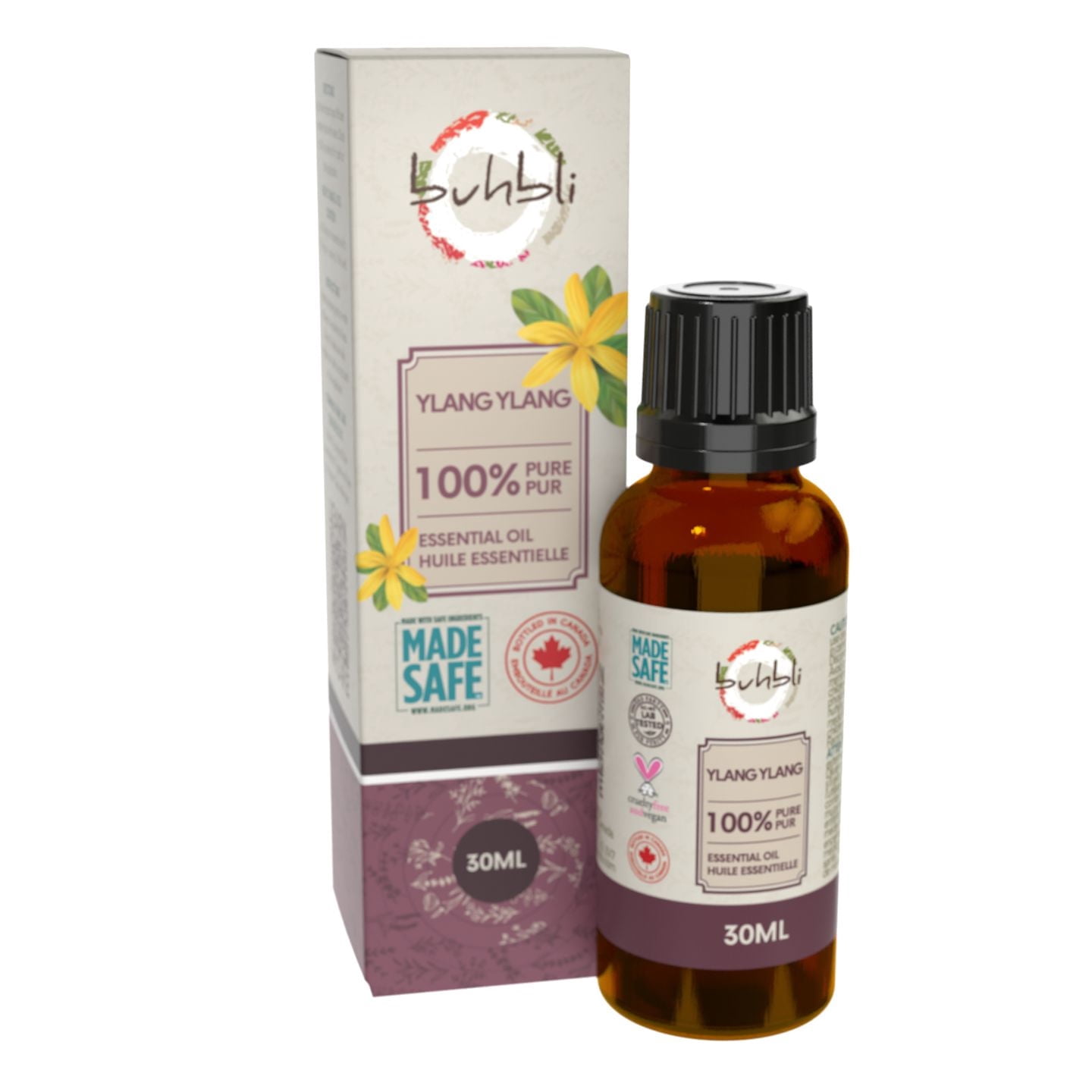 Buhbli Brands - 100% Pure Ylang Ylang Essential Oil, 30ml