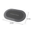 thumbnail image 3 of RYRDWP Diatomaceous Bath Rug Super Absorbent Quick Dry Rubber Backing Non Slip Washable Bathroom Floor Mats Shower Rug For In Front Of Bathtub Shower Room 16x24, 3 of 9