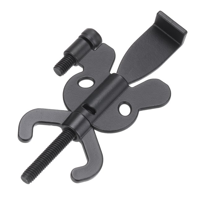 Unique Bargains Portable Security Door Lock, Adjustable Butterfly Hotel Door Lock Devices with Storage Bag, Black 1 Pack