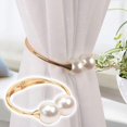 thumbnail image 1 of Embrasses de Rideaux Blanc Perle Embrasses de Rideaux Perlées pour Maison Draperies Décoratives Embrasses de Fenêtre Supports de Rideaux 1 Pce, 1 of 9
