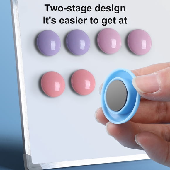YAOMOBB Pinces Magnétiques Amovibles avec Fermoir Magnétique à Forte Aspiration, Conception à Pression pour Autocollants de Tableau Noir dans Aide Pédagogique