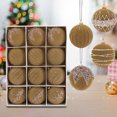 thumbnail image 2 of Brown 30-Piece 6Cm Painted Christmas Ball Ornaments Set For Tree And Home Decor, Colorful Holiday Display, 2 of 6