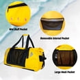 thumbnail image 2 of AFISHTOUR Motorcycle Waterproof Duffel Bag, 65L Motorcycle Dry Bag with Quick-fixed Straps for Travel, Kayaking, Camping (Yellow), 2 of 9