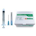 thumbnail image 1 of 3cc 23G x 1" Elimedical Veterinary Syringe Luer Lock, 100pcs/box 03LT2325, 1 of 7