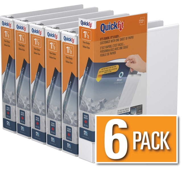 Reliure à anneaux View QuickFitMD 1,5 po AD