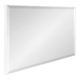 thumbnail image 1 of Kate And Laurel Rhodes Modern Decorative Rectangle Wall Mirror, 24.75" x 36.75", White, Contemporary Wall Decor, 1 of 8
