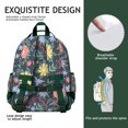 thumbnail image 2 of Bright Floral Blossom Student Backpack Adjustable Padded Straps and Chest Strap Lightweight Water-resistant Durable School Backpack for Student and Students, 2 of 6