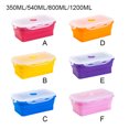 thumbnail image 1 of Ruiboury Silica Gel Compact And Convenient For Easy Storage Making Lightweight Sealed Preservation Box Microwave Lunch Box purple 800ml 1Set, 1 of 6