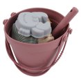 thumbnail image 4 of Silicone Beach Toys Silicone Beach Toys Set Kids Outdoor Play Toy Silicone Beach Toys Baby Sand Play Toys Set Includes Silicone Bucket Animal Model Sand Shovel StringBrick Red, 4 of 8