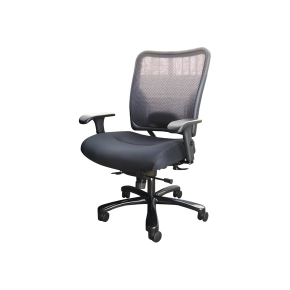 Office Star Space Seating - Chaise - Accoudoirs - en T - Pivotante - en Maille