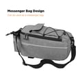 thumbnail image 4 of facefd Multifunctional Bike Trunk Bag Insulated Bag for Commuter Saddle Bag Shoulder Bag Grey, 4 of 5