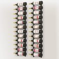 thumbnail image 3 of vidaXL Wall Mounted Wine Racks for 12 Bottles 2 pcs Black Iron, 3 of 4