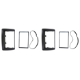 thumbnail image 1 of 2X 2 Din Fascia for Panda 2003- 2012 Radio Stereo Panel Dash Mount Installation Trim Kit Frame Plate Bezel,2 x car modification face frame 2 x Mounting Accessories,black, 1 of 5