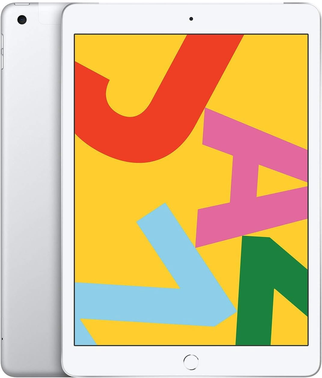 Refurbished Apple iPad 7th Gen 4G - WiFi + Cellular - 128GB - Silver iPad (2019) 10.2 Inch - Unlocked - Excellent Condition