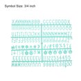 thumbnail image 2 of Uxcell Felt Letter Board Letters Numbers Symbols 3/4 inch Light Green Alphabet Message Board Changeable, 2 of 6