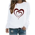 thumbnail image 2 of BVOFAR Chandails à Manches Longues de la Saint-Valentin pour Femmes Décontractés Mignons T-Shirts Graphiques Cœur d'Amour Tendance Col Rond Hauts 2025, 2 of 3