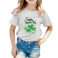thumbnail image 1 of FhsagQ The 7th Of July Fille Enfant Pâques Mignonne Saint Pat Col Rond Manches Courtes Tee Été Décontracté T-Shirt Petite Fille The 7th Of July T-Shirts Taille 7/8 Pâques Blanc 10-11 Ans, 1 of 4