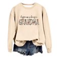 thumbnail image 3 of GZWYHT Grande Vente! Chandails à Capuchon pour Femmes, Chandails à Capuchon Graphiques, Chandail de Grand-Maman pour Femmes Automne Chandails à Col Rond Sans Capuchon le Bonheur, C'est d'Être une Grand-Maman, Tenues d'Automne, Vêtements d'Automne Beige P, 3 of 3