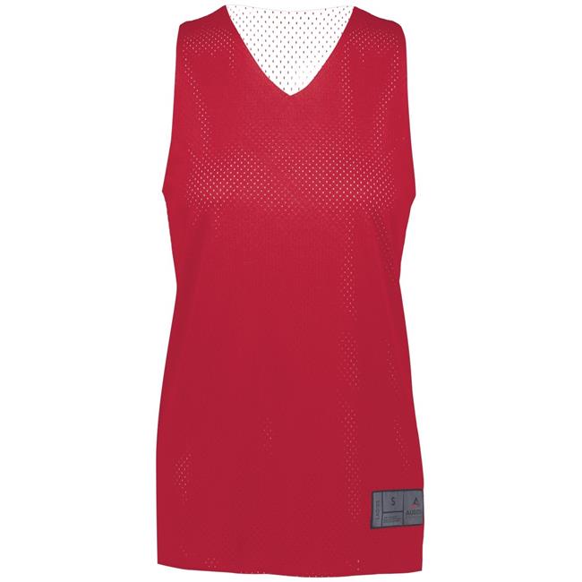 ASI 163.408.L Jersey 2.0 Réversible en Maille Tricotée pour Femmes, Écarlate et Blanc - Grand