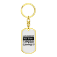 thumbnail image 4 of Il les Rend Possibles en Acier Inoxydable Ou en or 18 Carats Premium Pivotant Chien Porte-Clés, 4 of 8