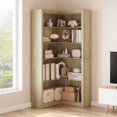thumbnail image 4 of Corner Bookshelf 71.8'' Farmhouse Corner Bookcase, Tall Bookcase 5 Tier L-Shaped Corner Shelf Large Display Rack, Large Display with Storage Heavy Duty for Bedroom Living Room Home, 4 of 9