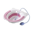 thumbnail image 2 of Bassin de Bain Pliable et Rabattable pour s'Asseoir pour le Confort, Baignoire Portative pour Trempage des Hanches Compatible avec les Sièges de Toilette Standard (39x37 cm), Conception de Rangement Facile, 2 of 6