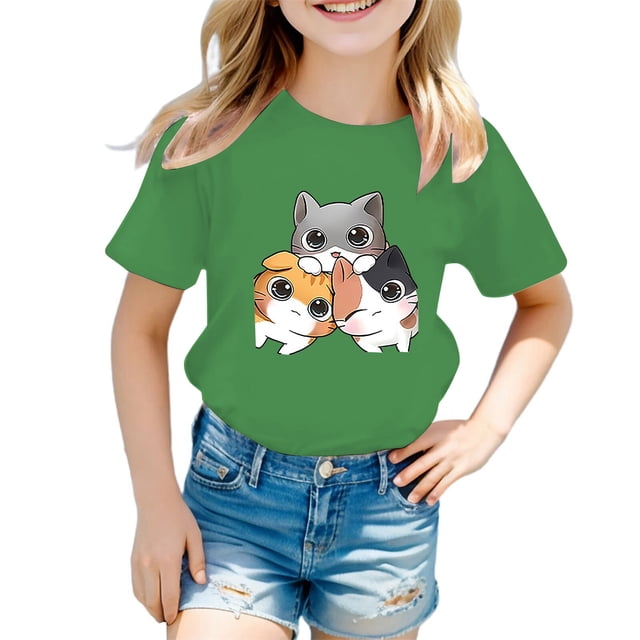 Girls Ruffle Long Sleeve Shirt Long Sleeve Thermal Shirt Girls 2t Girls Cat Top Kids Long Sleeve Tops Packs Shorts for Girls Size 6 Cat And Tops Girls 2t Long Sleeve Shirts Girls