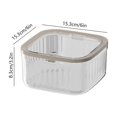 thumbnail image 3 of SLYNSHome Mini Desktop Trash Can Press Lid Organizer for Tidy Desk Storage - White - S, 3 of 7