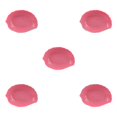 thumbnail image 1 of kurtrusly Snack Tray Candy Plate Fruit Basket Simulation Lifelike Leaf Space Saving Kitchen Gadget Party Accessory Decoration Pink 5Set, 1 of 6